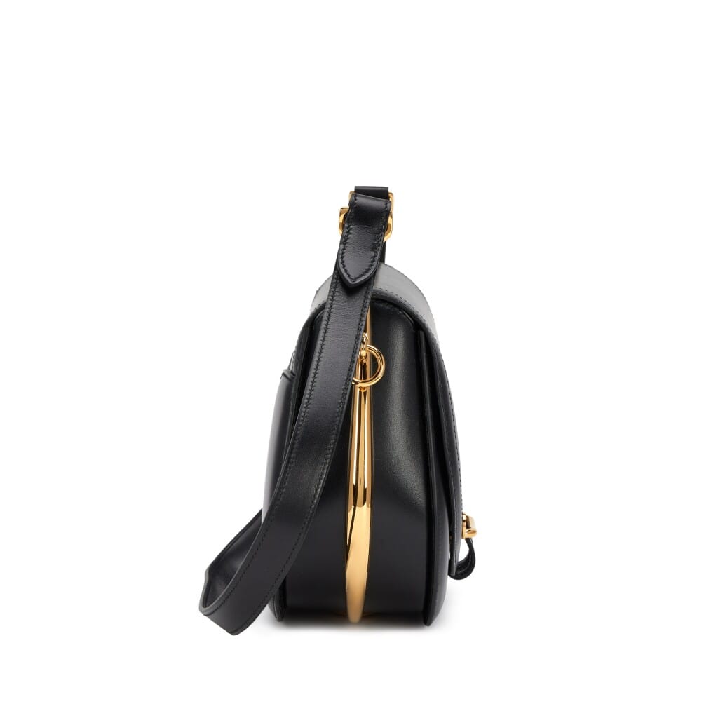 Black Box Calf Passe Guide Shoulder Bag Gold Hardware, 2013