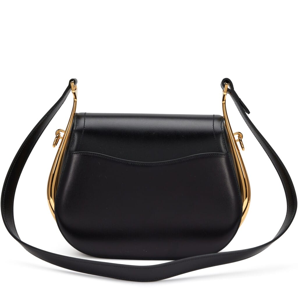 Black Box Calf Passe Guide Shoulder Bag Gold Hardware, 2013