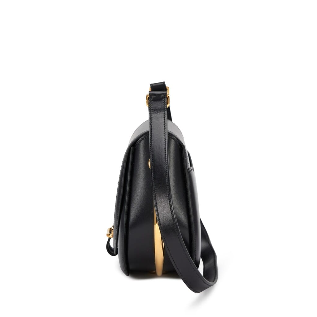 Black Box Calf Passe Guide Shoulder Bag Gold Hardware, 2013