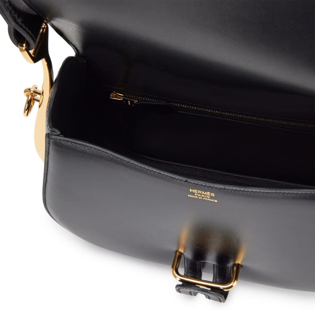 Black Box Calf Passe Guide Shoulder Bag Gold Hardware, 2013