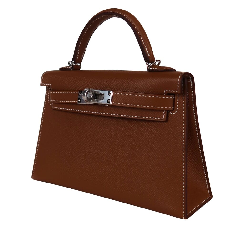 Gold Epsom Mini Kelly 20 II Palladium Hardware, 2026