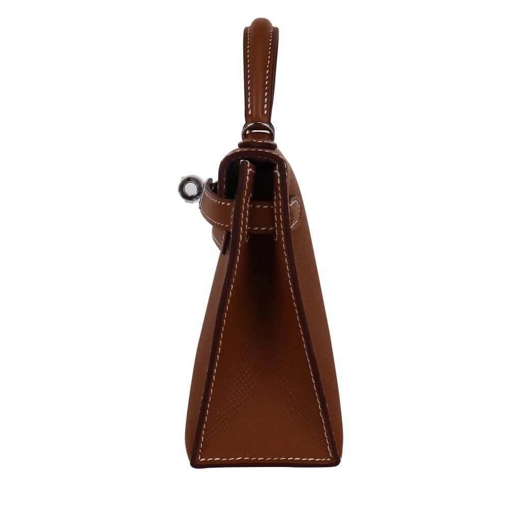 Gold Epsom Mini Kelly 20 II Palladium Hardware, 2026