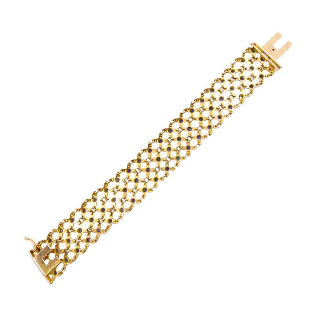 Vintage Gold and Sapphire Bracelet