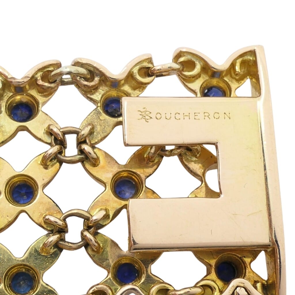 Vintage Gold and Sapphire Bracelet