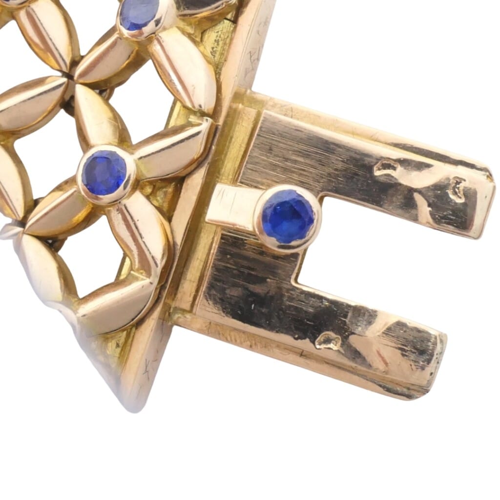 Vintage Gold and Sapphire Bracelet