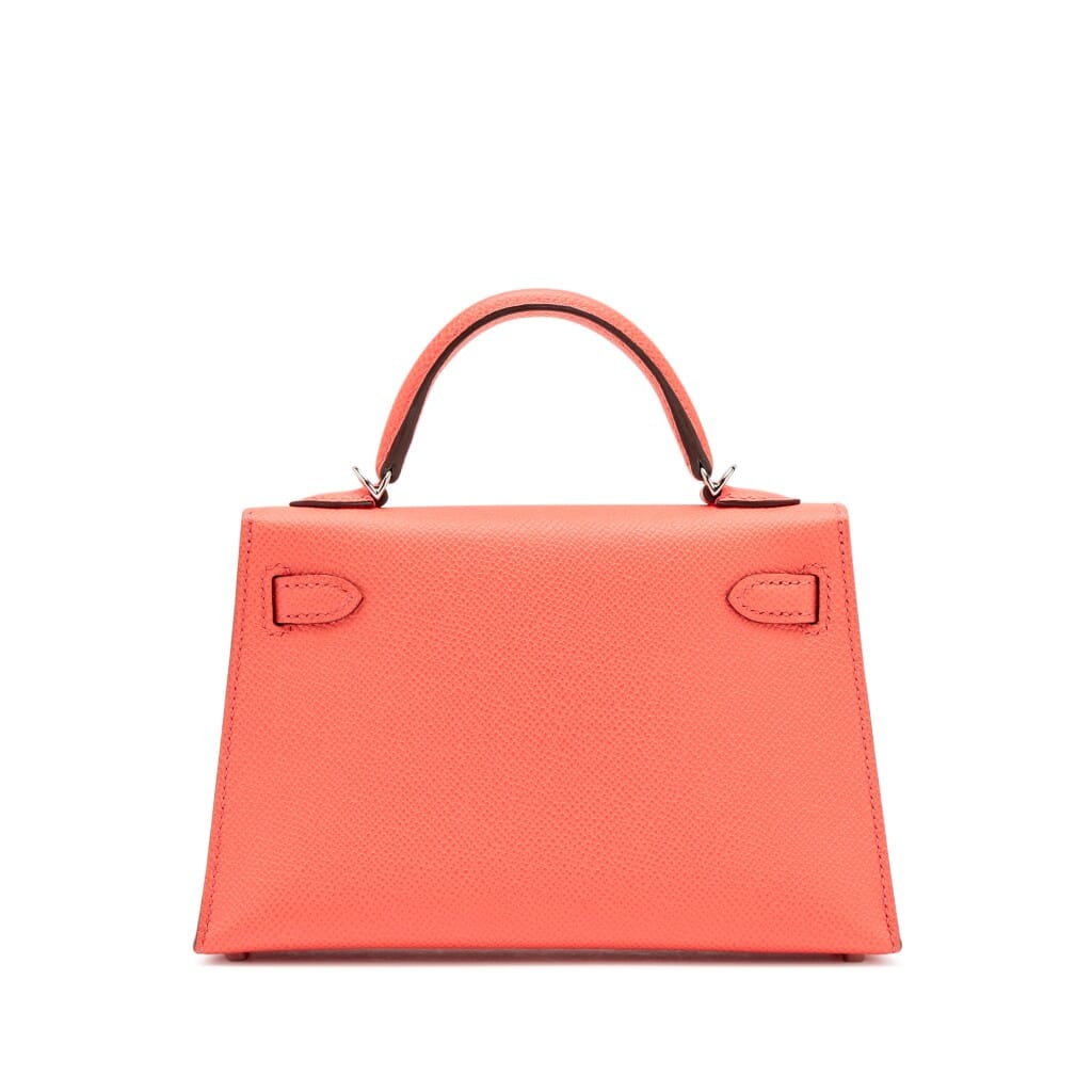 Rose Jaipur Epsom Sellier Mini Kelly 20 II Palladium Hardware, 2022