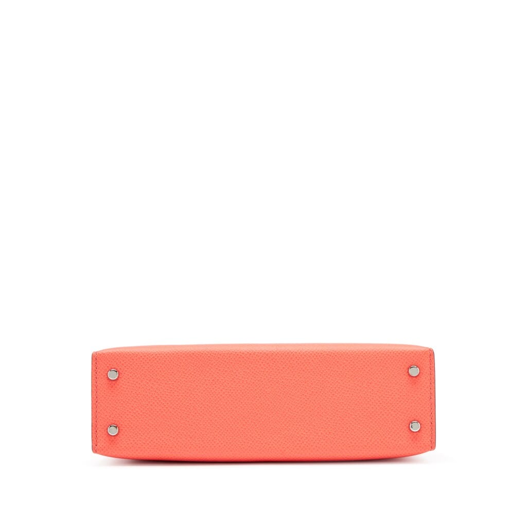 Rose Jaipur Epsom Sellier Mini Kelly 20 II Palladium Hardware, 2022