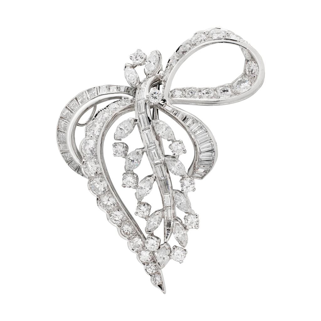 Platinum and Diamond Brooch