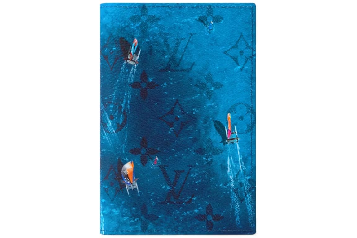 Louis Vuitton Catamaran Passport Cover Navy
