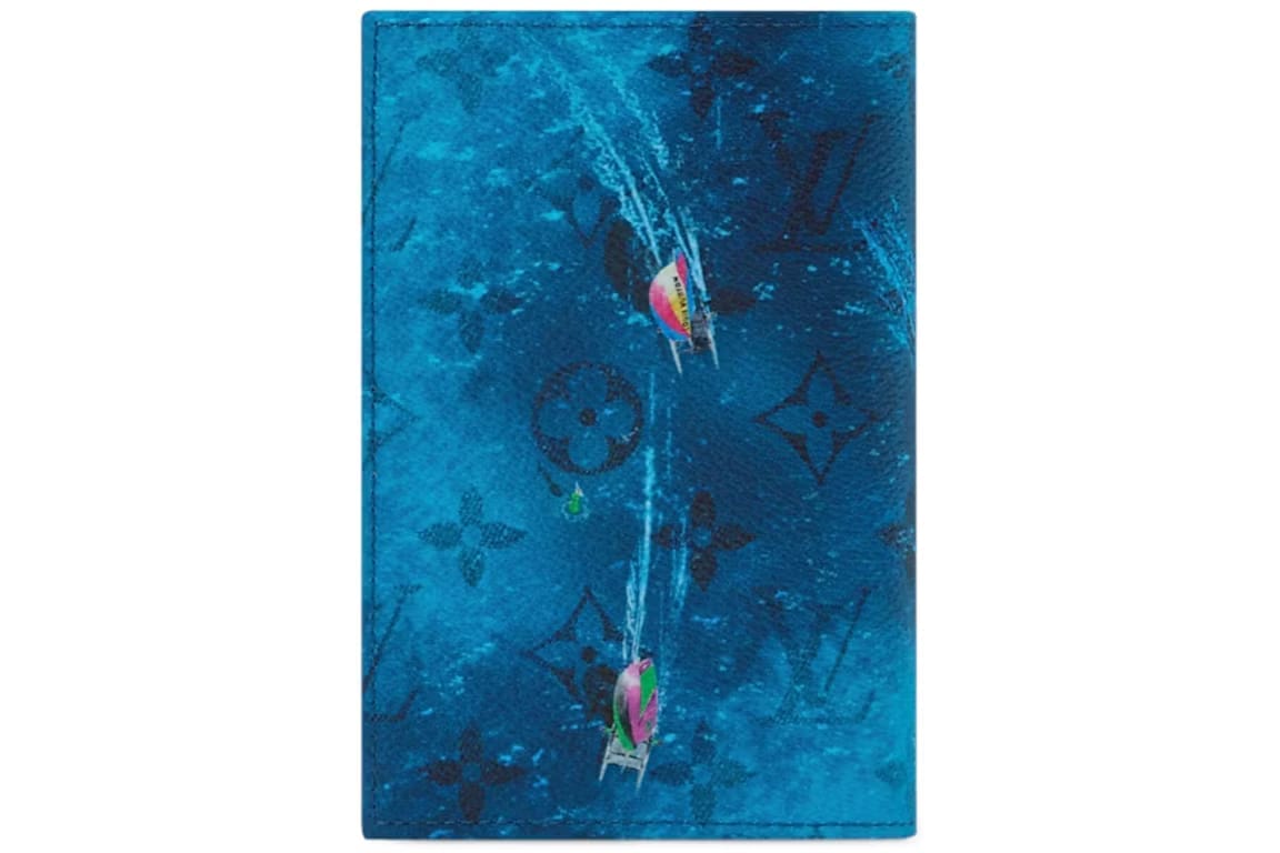 Louis Vuitton Catamaran Passport Cover Navy
