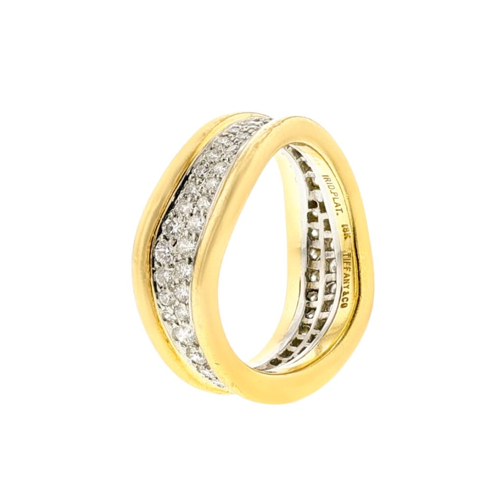 Gold, Platinum and Diamond Ring