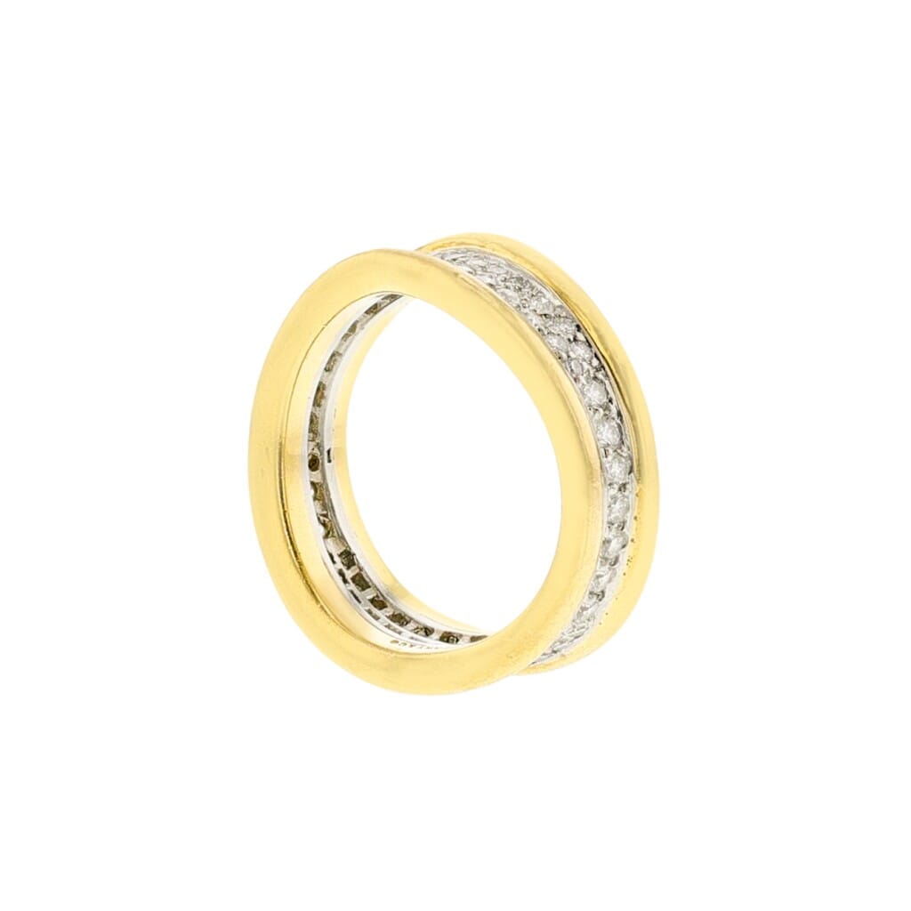 Gold, Platinum and Diamond Ring