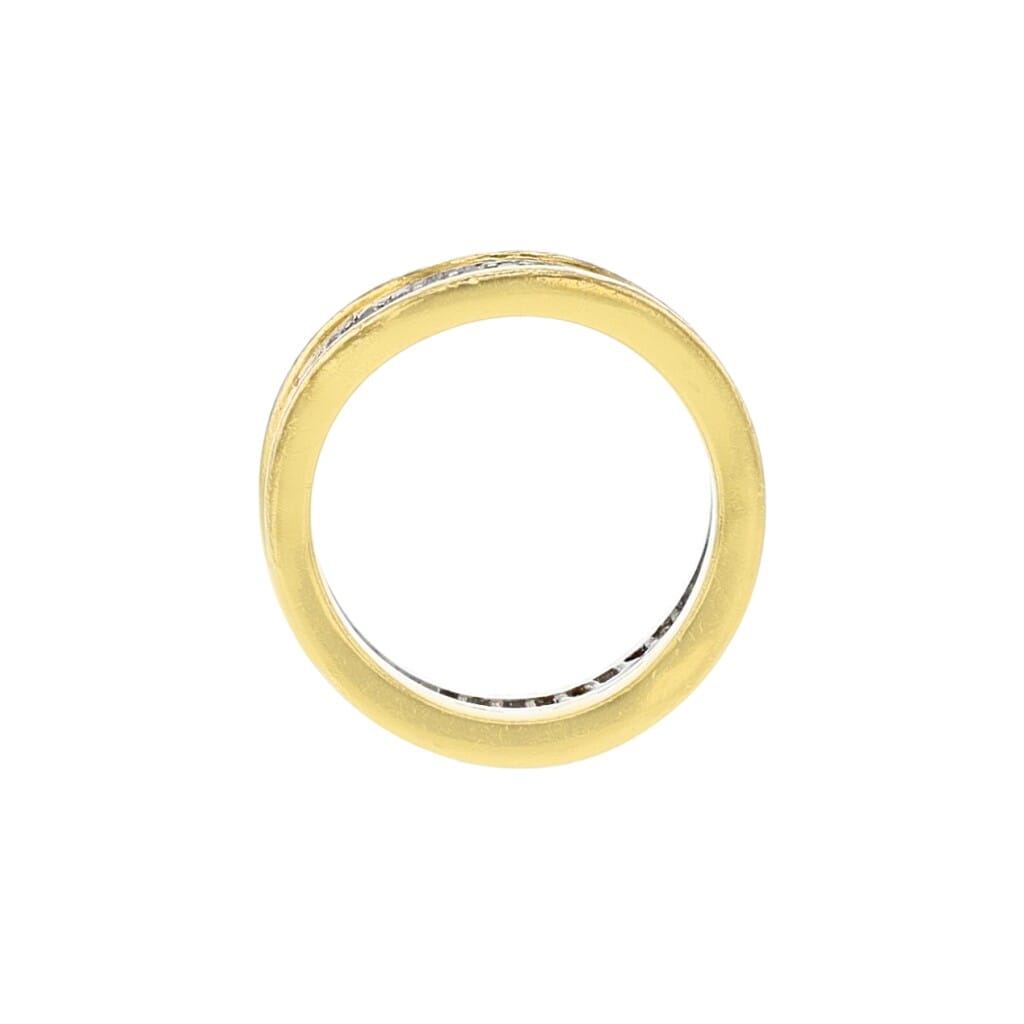 Gold, Platinum and Diamond Ring