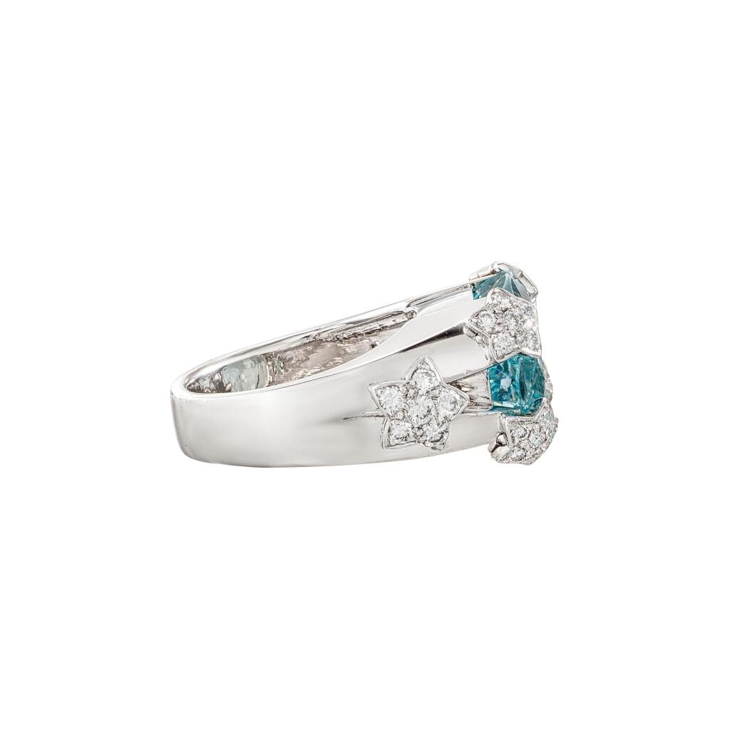 White Gold, 10.00ct Aquamarine and Diamond Ring