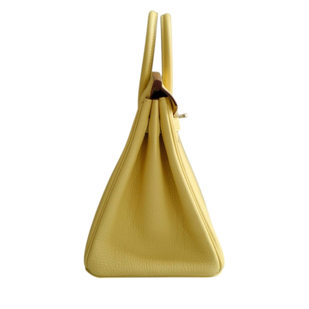 Jaune Poussin Togo Birkin 25 Palladium Hardware, 2026