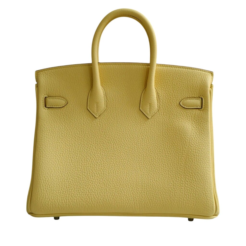 Jaune Poussin Togo Birkin 25 Palladium Hardware, 2026