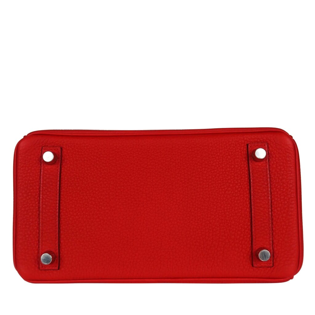 Rouge de Coeur Togo Retourne Birkin 25 Palladium Hardware, 2025