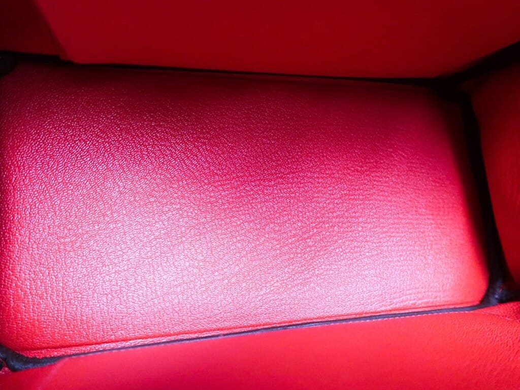 Rouge de Coeur Togo Retourne Birkin 25 Palladium Hardware, 2025