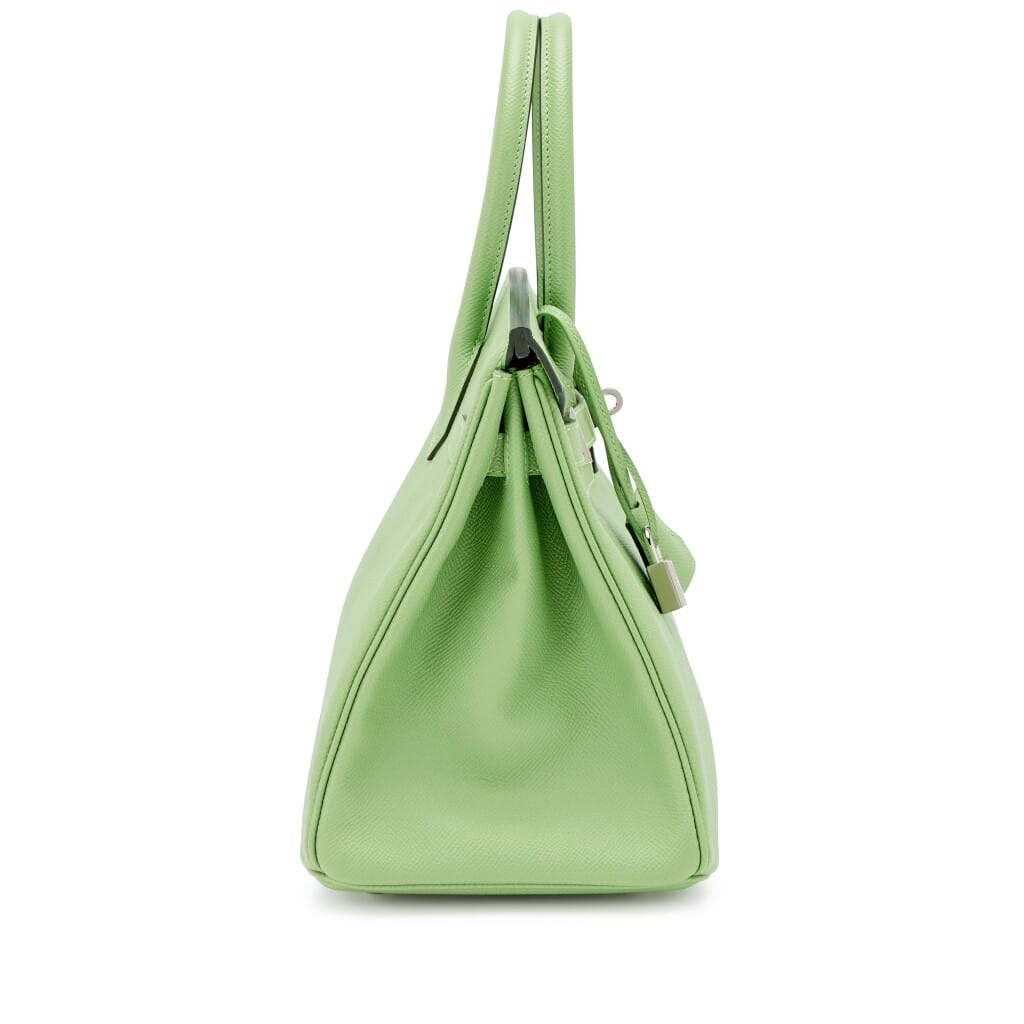 Vert Criquet Epsom Birkin 30 Palladium Hardware, 2020