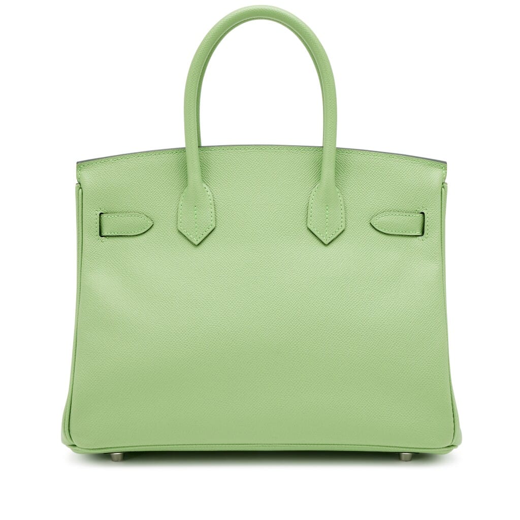 Vert Criquet Epsom Birkin 30 Palladium Hardware, 2020
