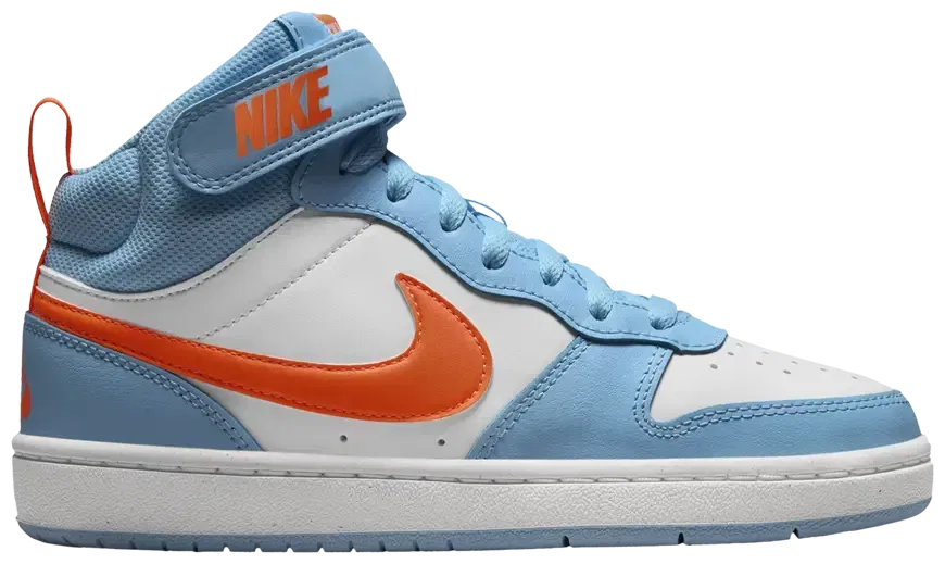Nike Court Borough Mid 2 GS 'Aquarius Blue Total Orange'
