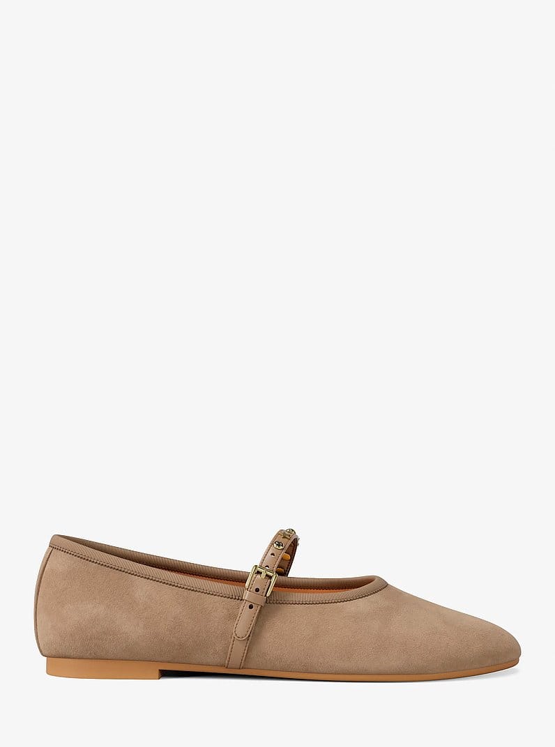 Phoebe Embellished Leather Ballet Flat