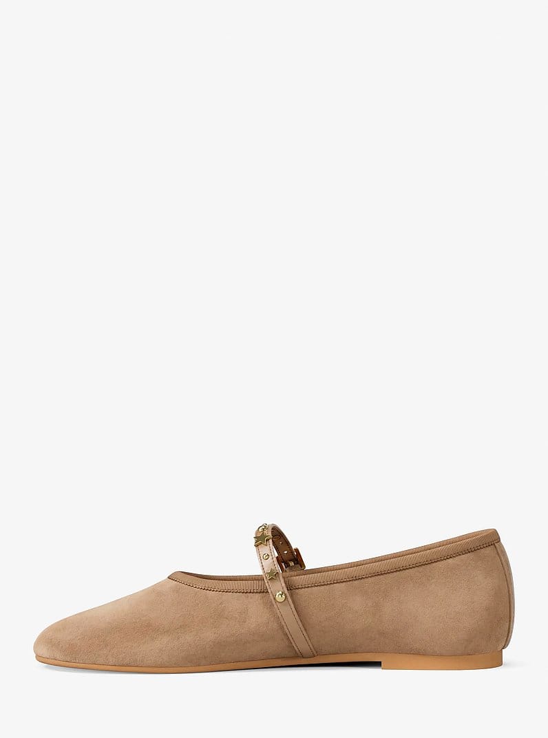 Phoebe Embellished Leather Ballet Flat