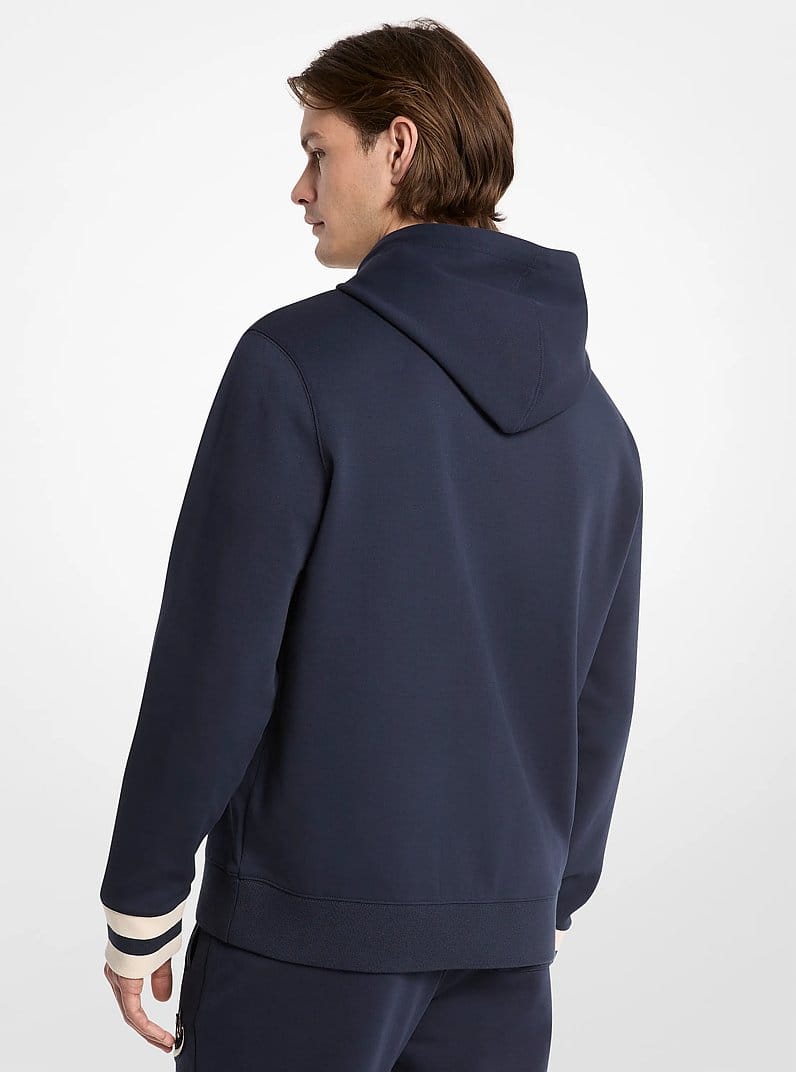 KORS Varsity Knit Cotton Blend Hoodie