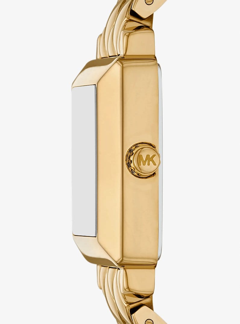 Petite Gwynn Pavé Gold-Tone Watch