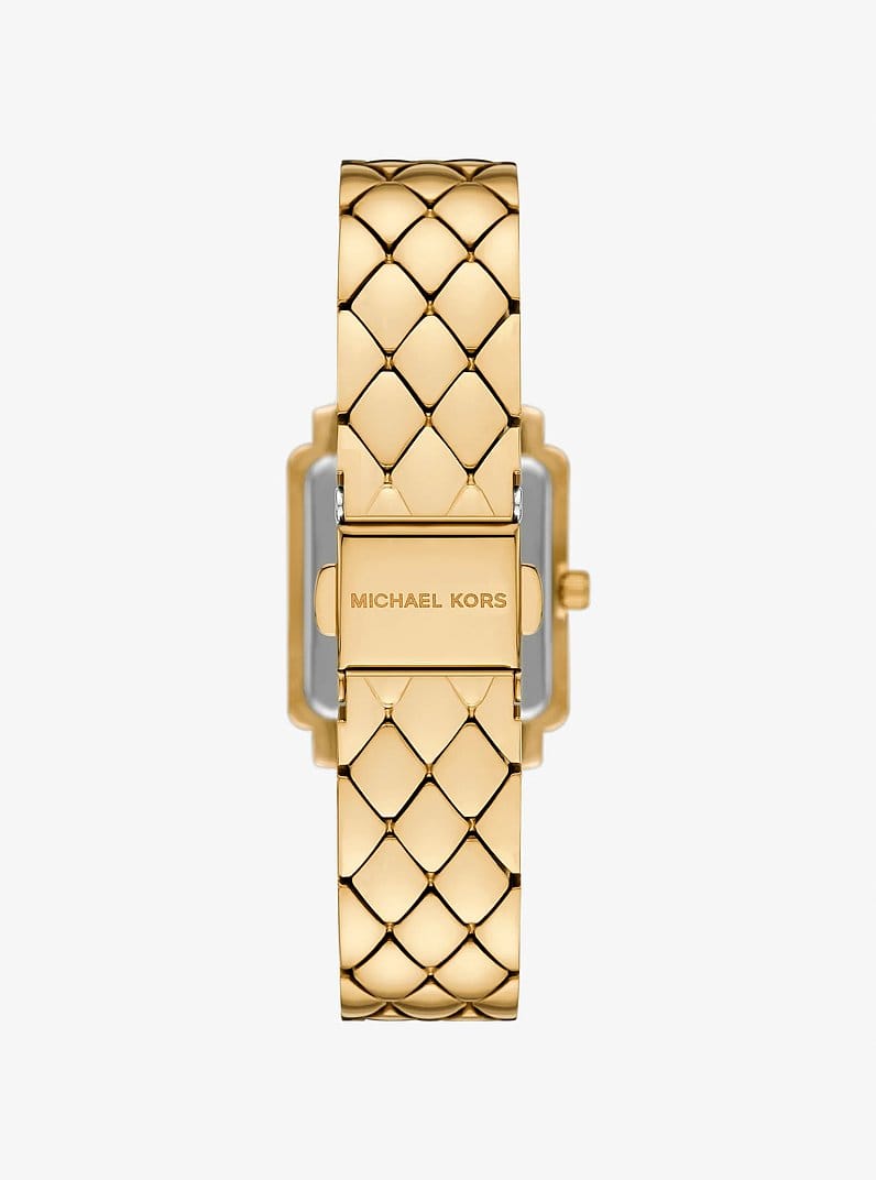 Petite Gwynn Pavé Gold-Tone Watch