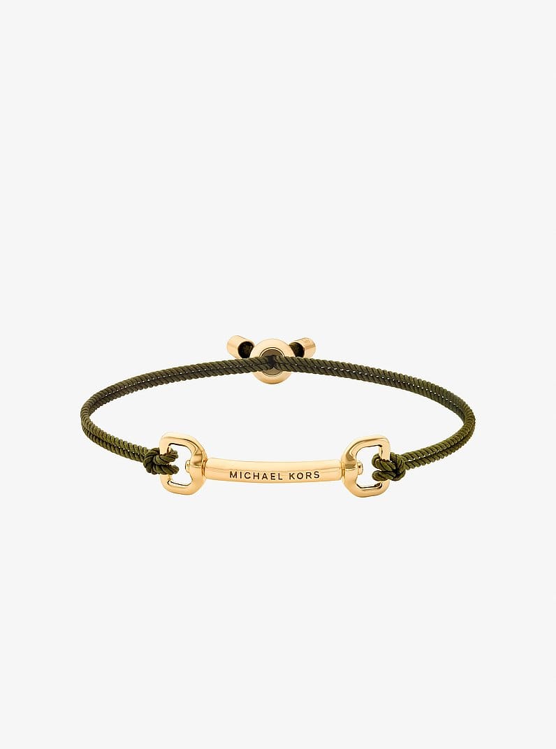 Horsebit Corded Slider Bracelet