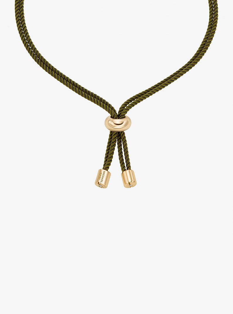 Horsebit Corded Slider Bracelet