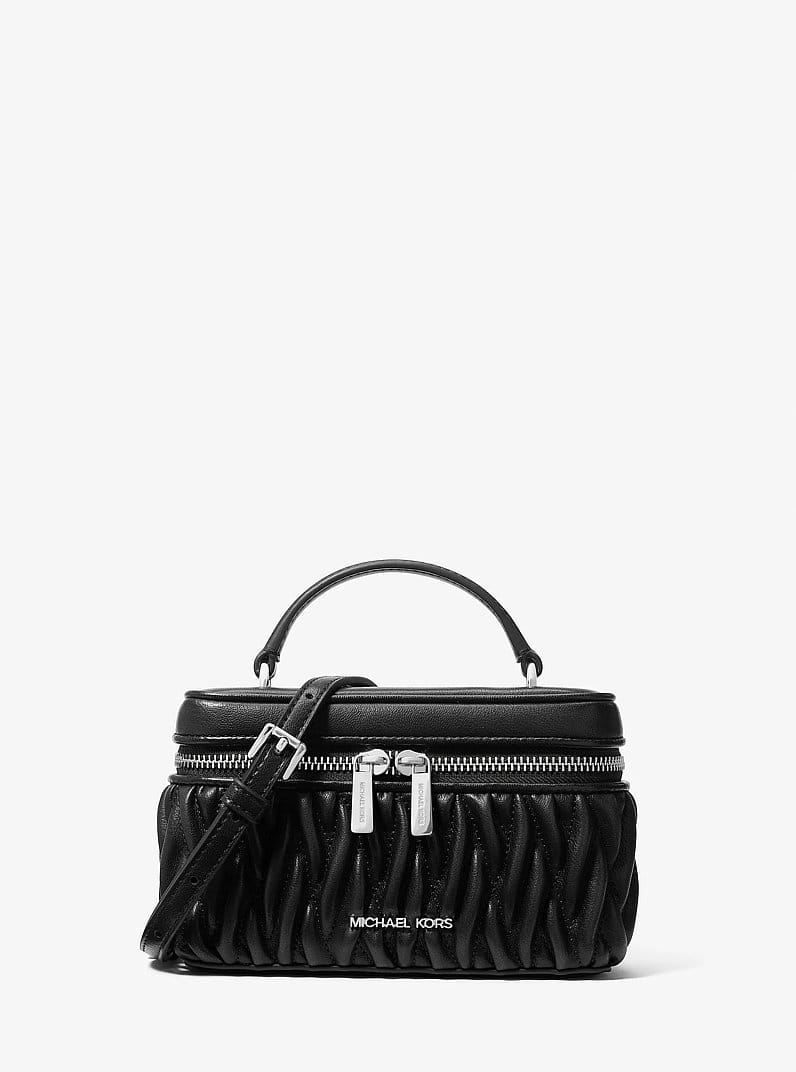 Vivi Small Matelassé Burnished Vanity Crossbody Bag