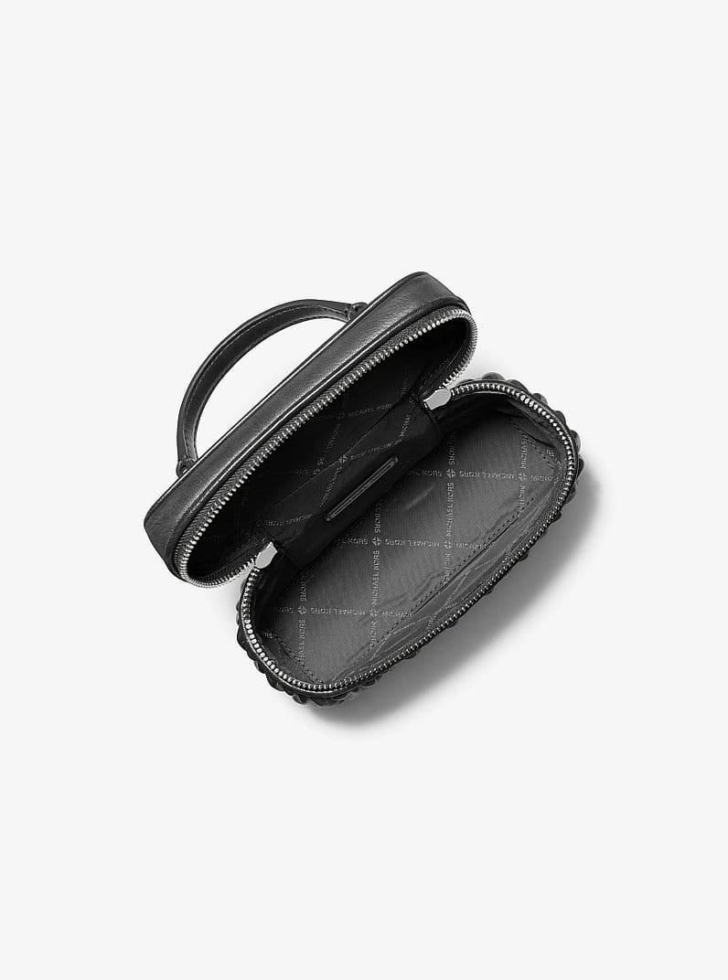 Vivi Small Matelassé Burnished Vanity Crossbody Bag