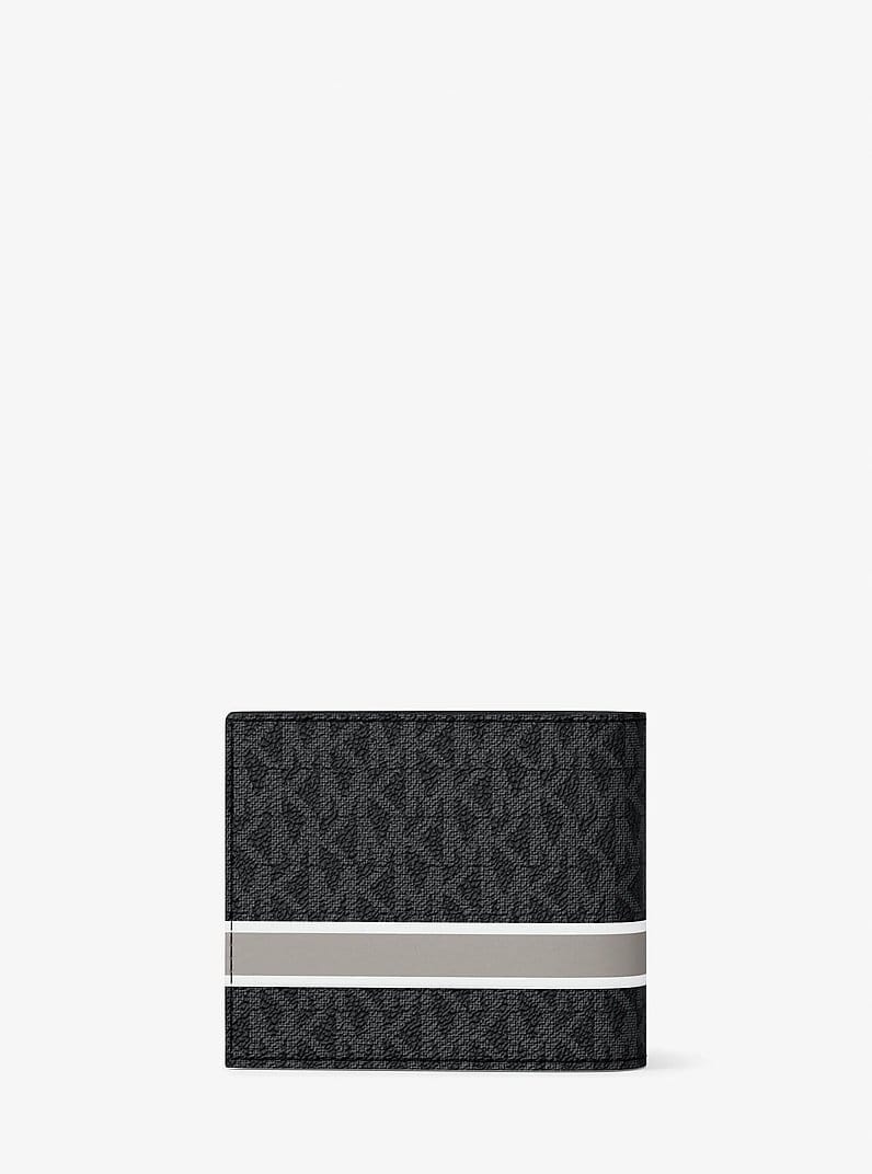 Cooper Striped Signature Logo Billfold Wallet With Passcase