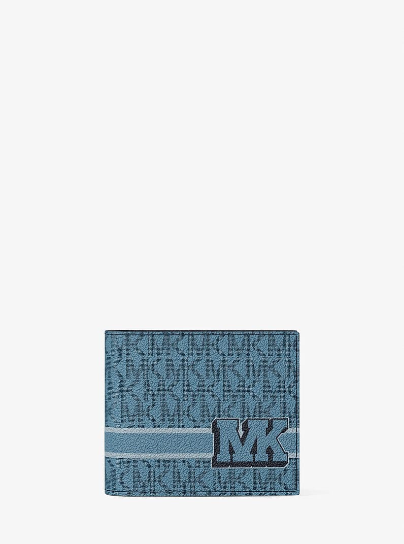 Cooper Striped Signature Logo Billfold Wallet With Passcase