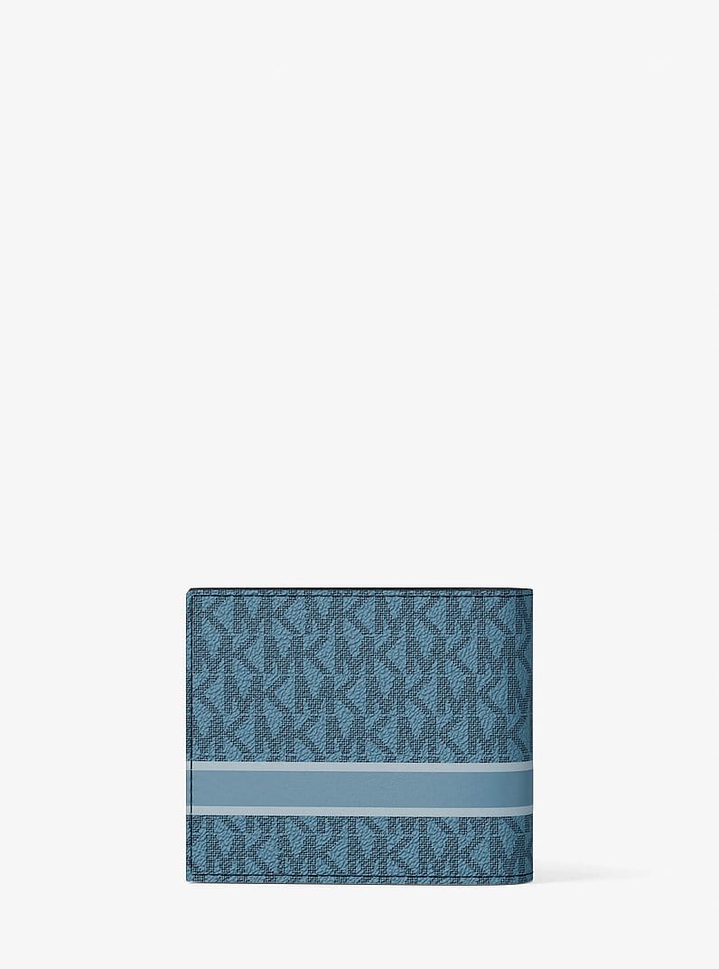Cooper Striped Signature Logo Billfold Wallet With Passcase