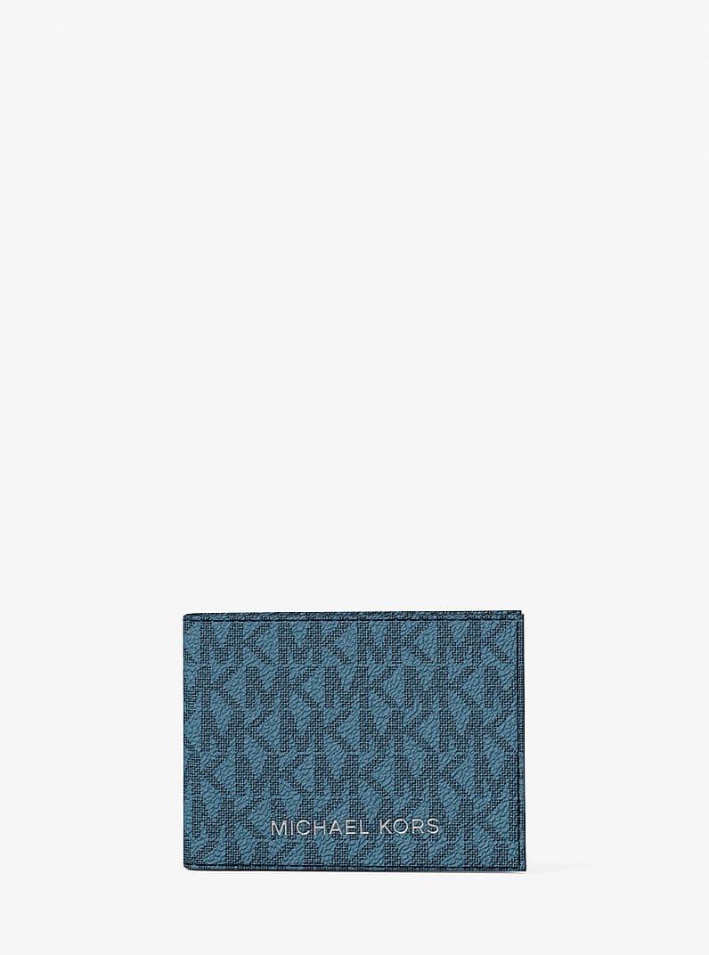 Cooper Striped Signature Logo Billfold Wallet With Passcase