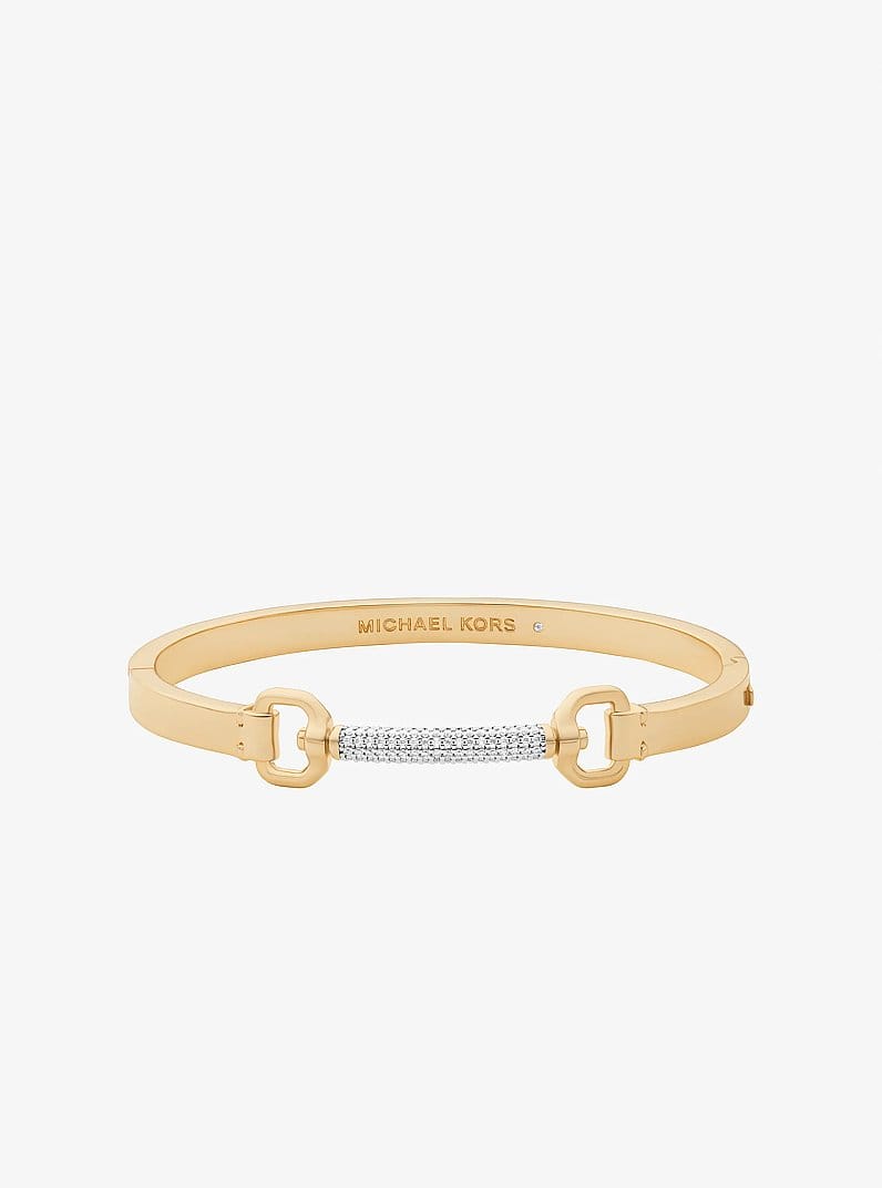 Pavé Horsebit Bangle