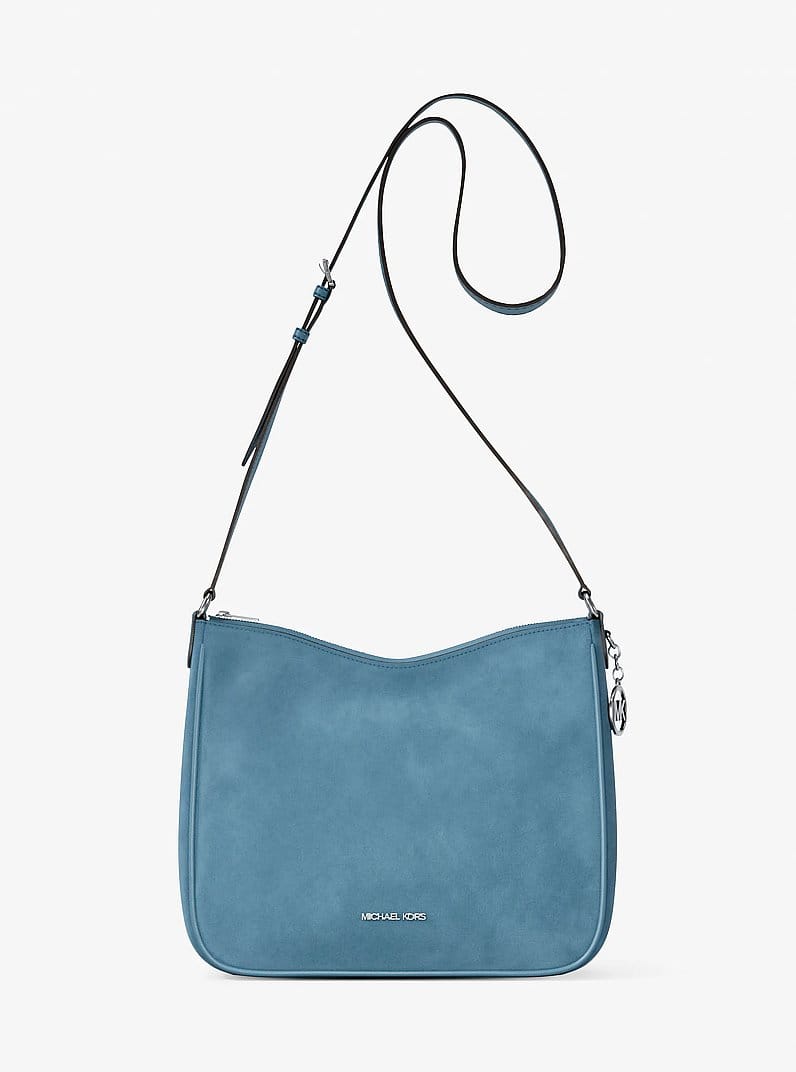 Nayla Medium Suede Messenger Bag