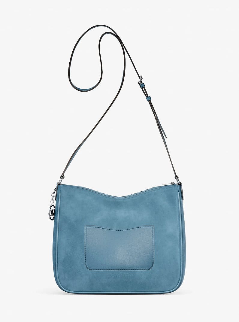Nayla Medium Suede Messenger Bag