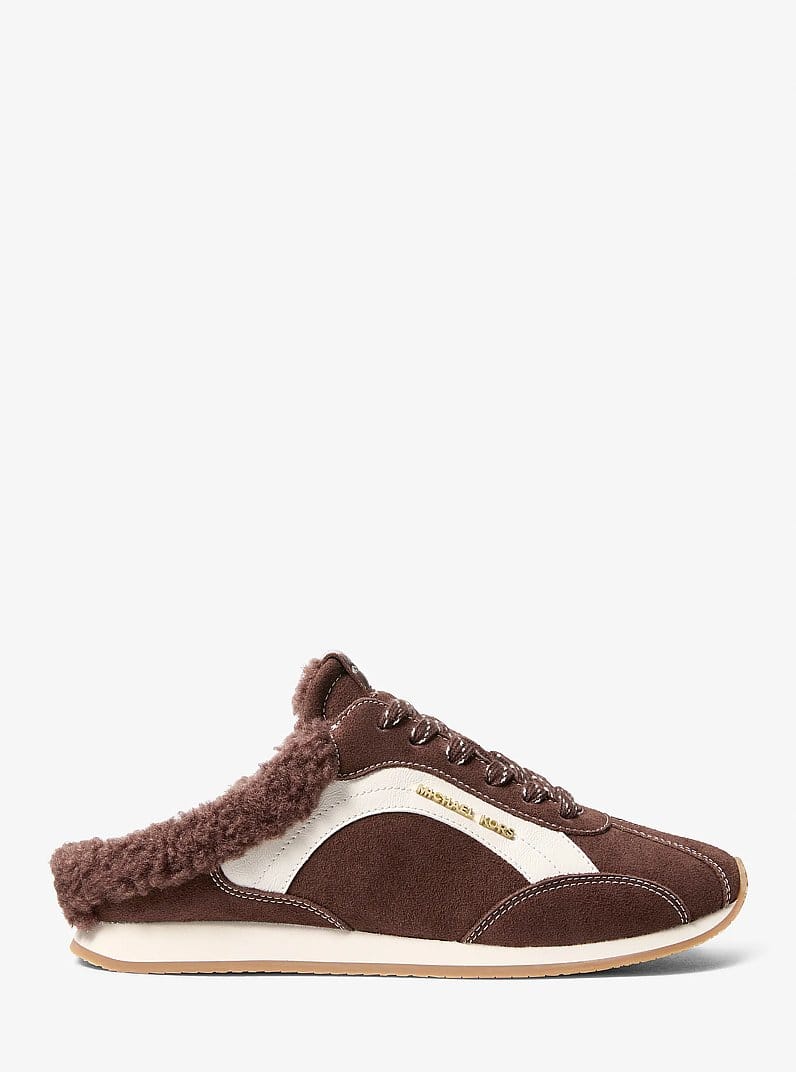 Avi Faux Shearling Trim Slip-On Sneaker