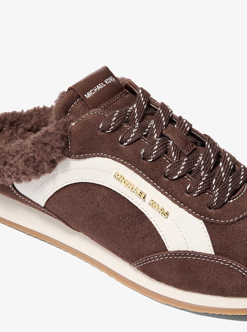 Avi Faux Shearling Trim Slip-On Sneaker