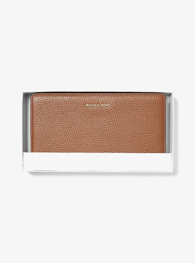 Bryant Large Pebbled Leather Snap-Front Wallet