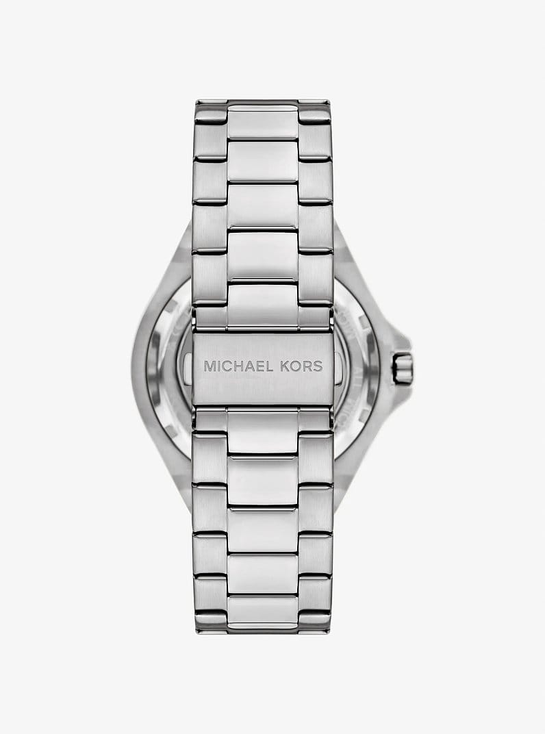Oversized Lennox Pavé Silver-Tone Watch
