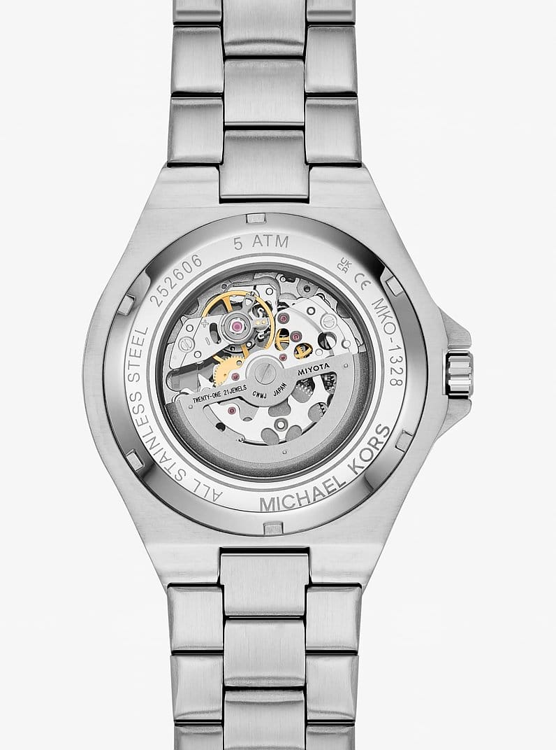 Oversized Lennox Pavé Silver-Tone Watch