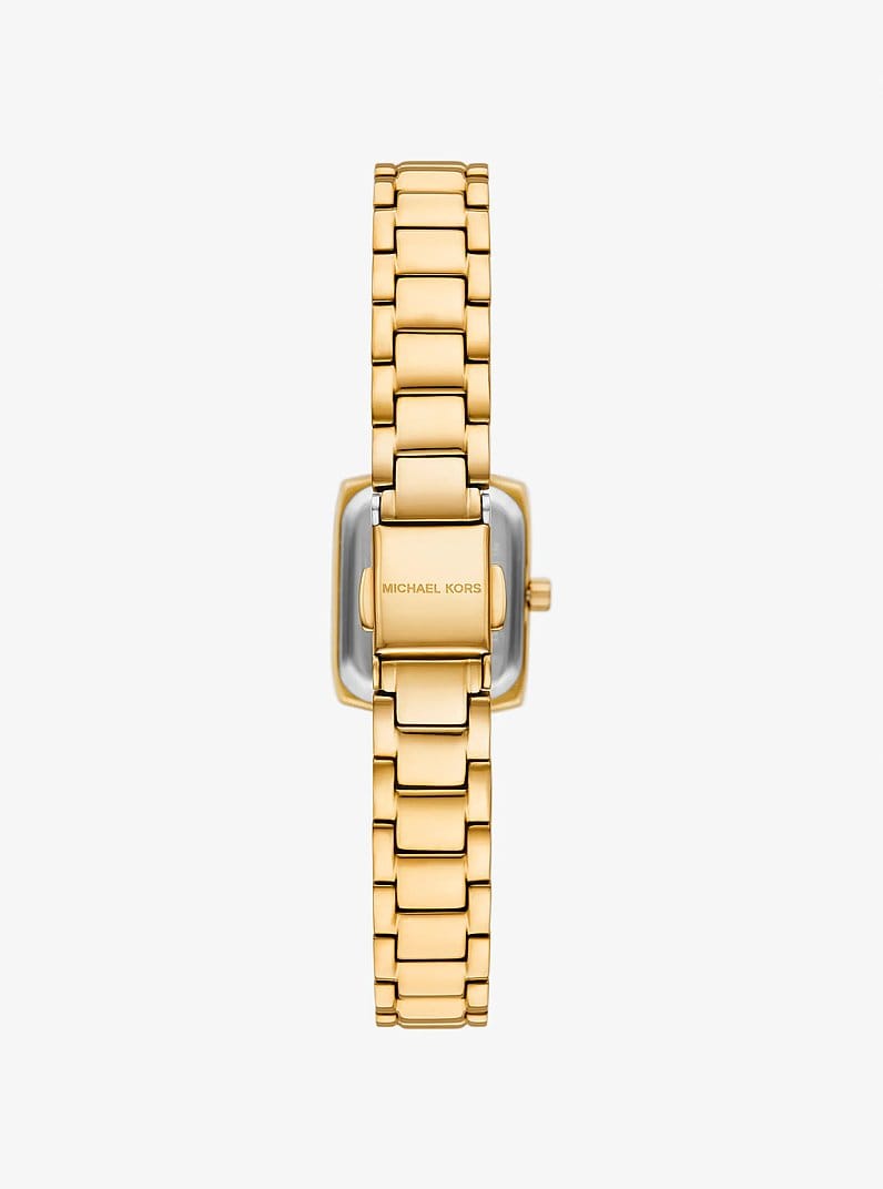 Micro Alane Pavé Gold-Tone Watch