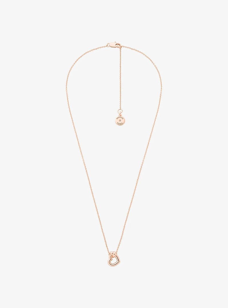 Knotted Heart Necklace and Earrings Gift Set