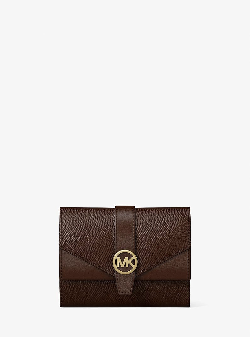 Greenwich Medium Saffiano Leather Trifold Wallet