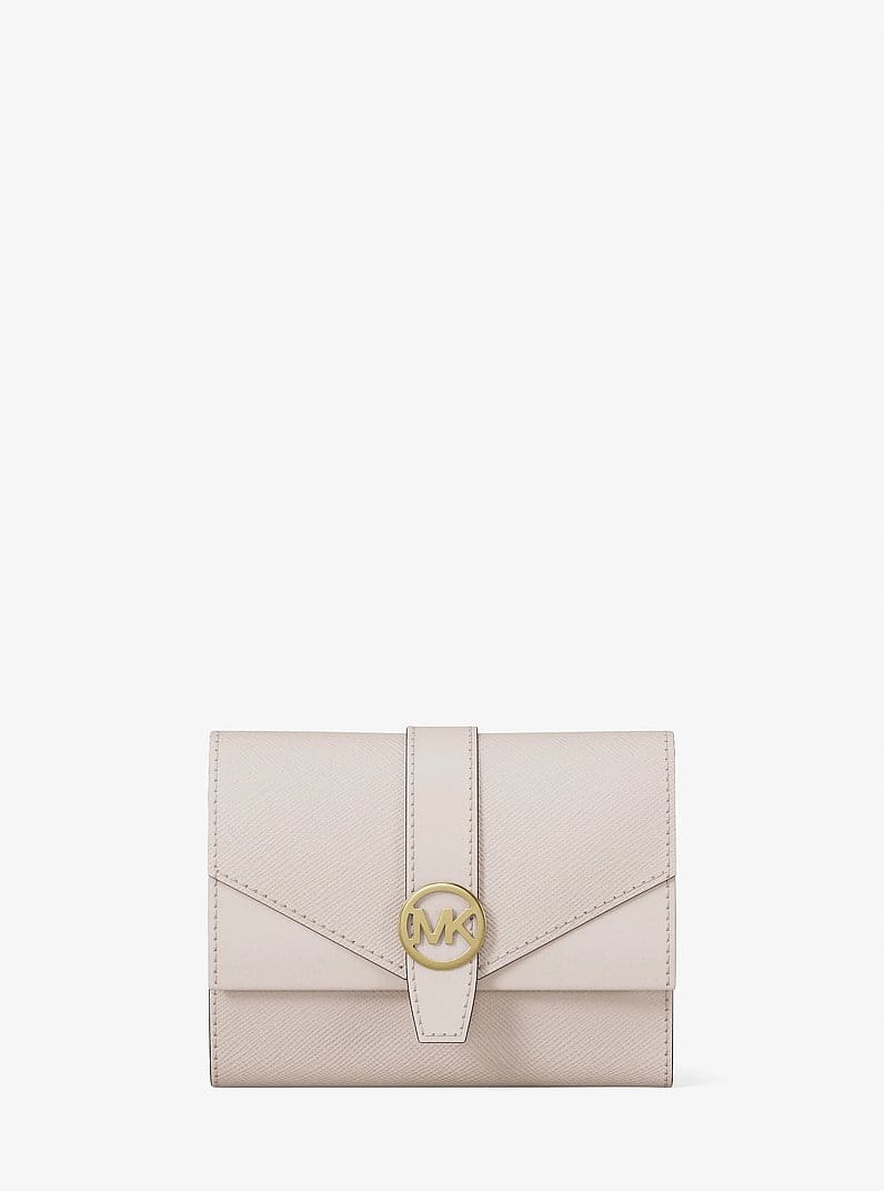 Greenwich Medium Saffiano Leather Trifold Wallet